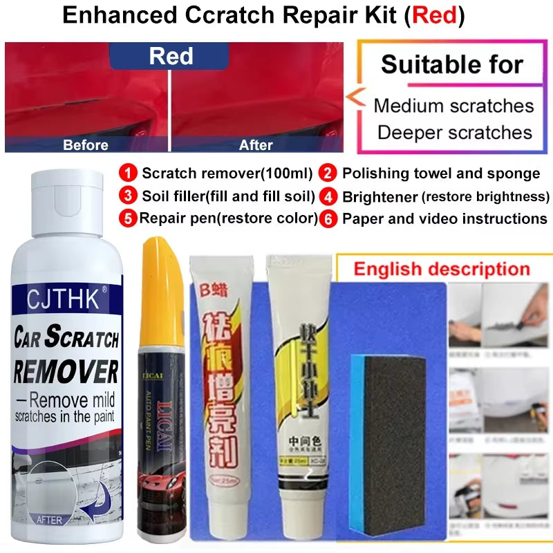Car Scratch Remover and Polishing Compound for Automotive Surface Restoration and Swirl Repair