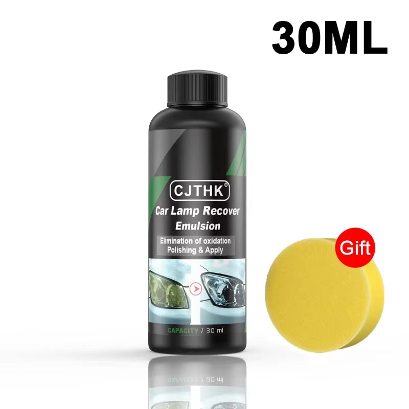 Professional Car Headlight Restoration Kit - Oxidation Removal and Scratch Repair Polishing Solution