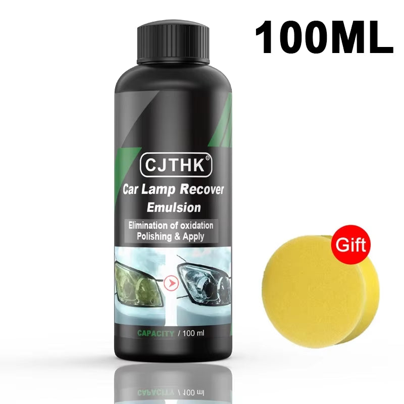 Professional Car Headlight Restoration Kit - Oxidation Removal and Scratch Repair Polishing Solution