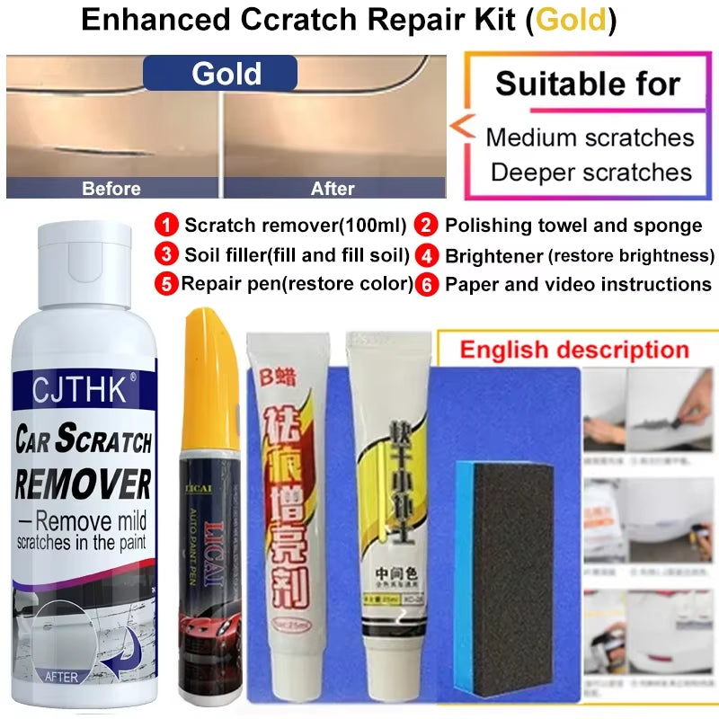 Car Scratch Remover and Polishing Compound for Automotive Surface Restoration and Swirl Repair