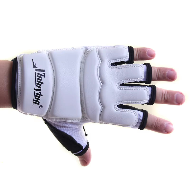 Professional Half-Finger Boxing Gloves for Adults and Kids - Ideal for MMA, Sanda, Karate, Muay Thai, Fitness, and Taekwondo Training