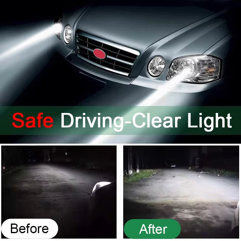 Professional Car Headlight Restoration Kit - Oxidation Removal and Scratch Repair Polishing Solution