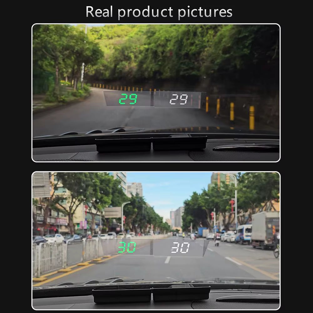 HD Digital HUD Speedometer with GPS for All Vehicles - Windshield Projector Auto Electronics Accessory