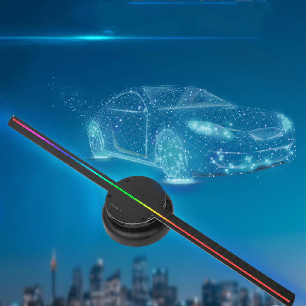 LED Holographic Projector Sign Light with 3D Visual Effects for Holiday Decoration
