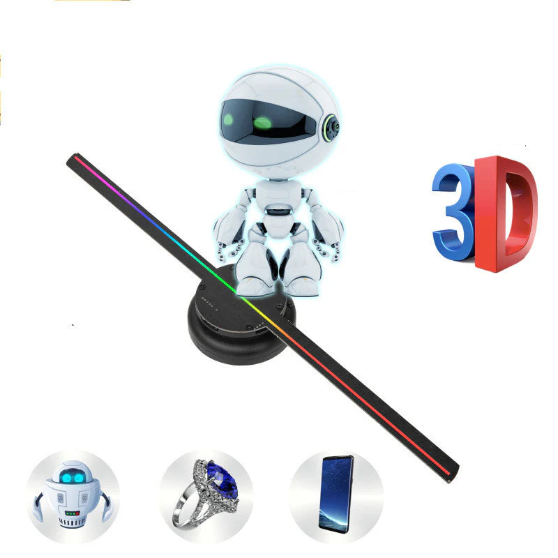 LED Holographic Projector Sign Light with 3D Visual Effects for Holiday Decoration