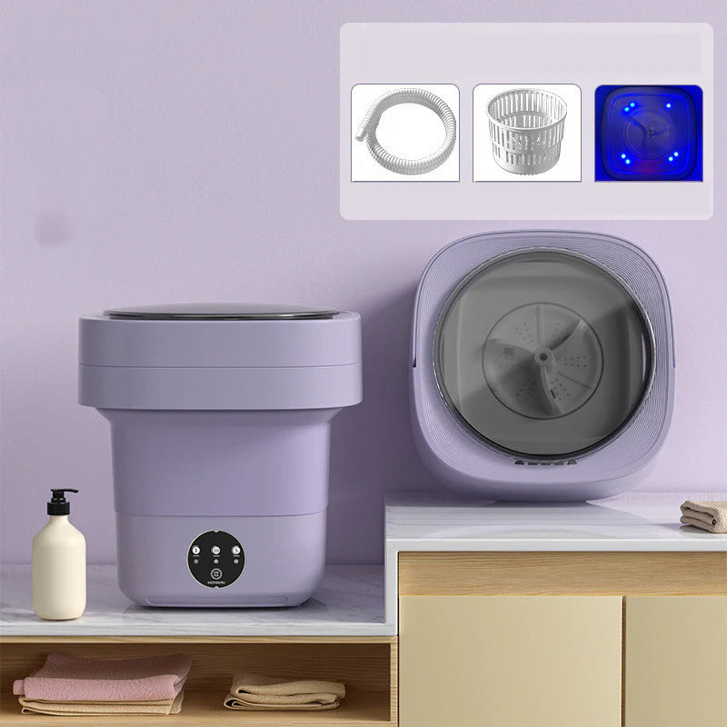 Portable Mini Washing Machine for Socks, Underwear, and Panties - High Capacity with Spinning Dry Function in Three Models