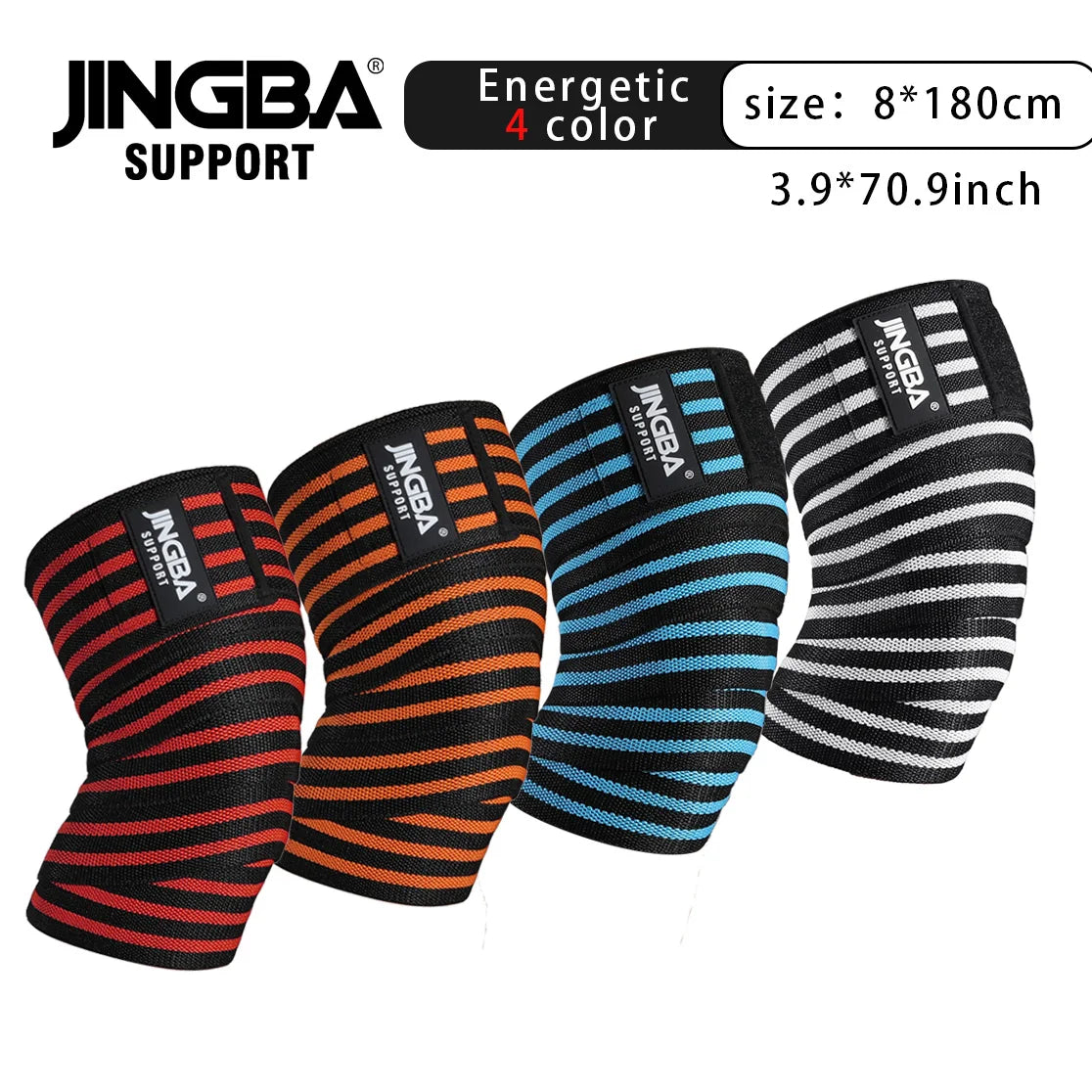 Adjustable Elastic Knee Support Wrap for Weightlifting and Kettlebell Exercises
