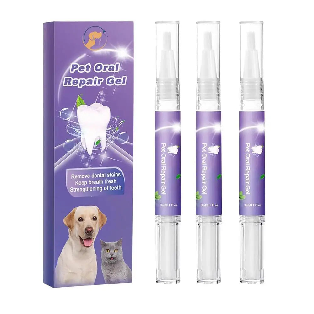 Pet Oral Repair Gel - Natural Toothpaste for Dogs and Cats, Teeth Cleaning and Breath Freshening Formula