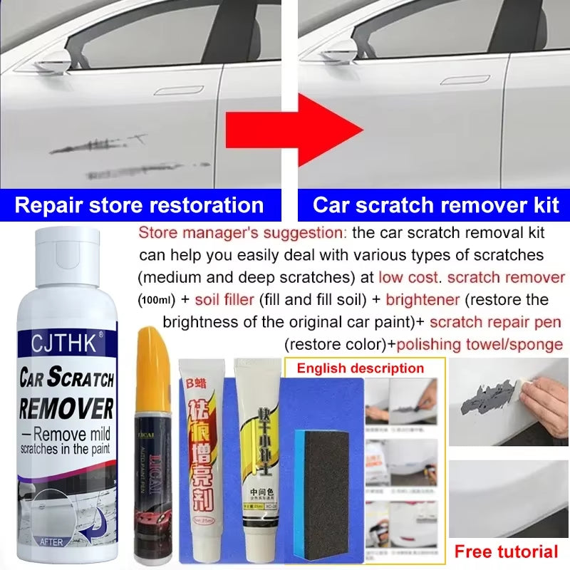 Car Scratch Remover and Polishing Compound for Automotive Surface Restoration and Swirl Repair