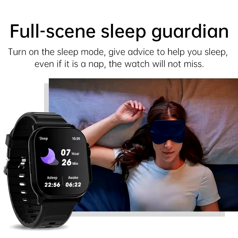 T900 Ultra Smartwatch with Bluetooth Connectivity, Message Alerts, Heart Rate Monitoring, and Sports Features for Android and iOS - Unisex Design