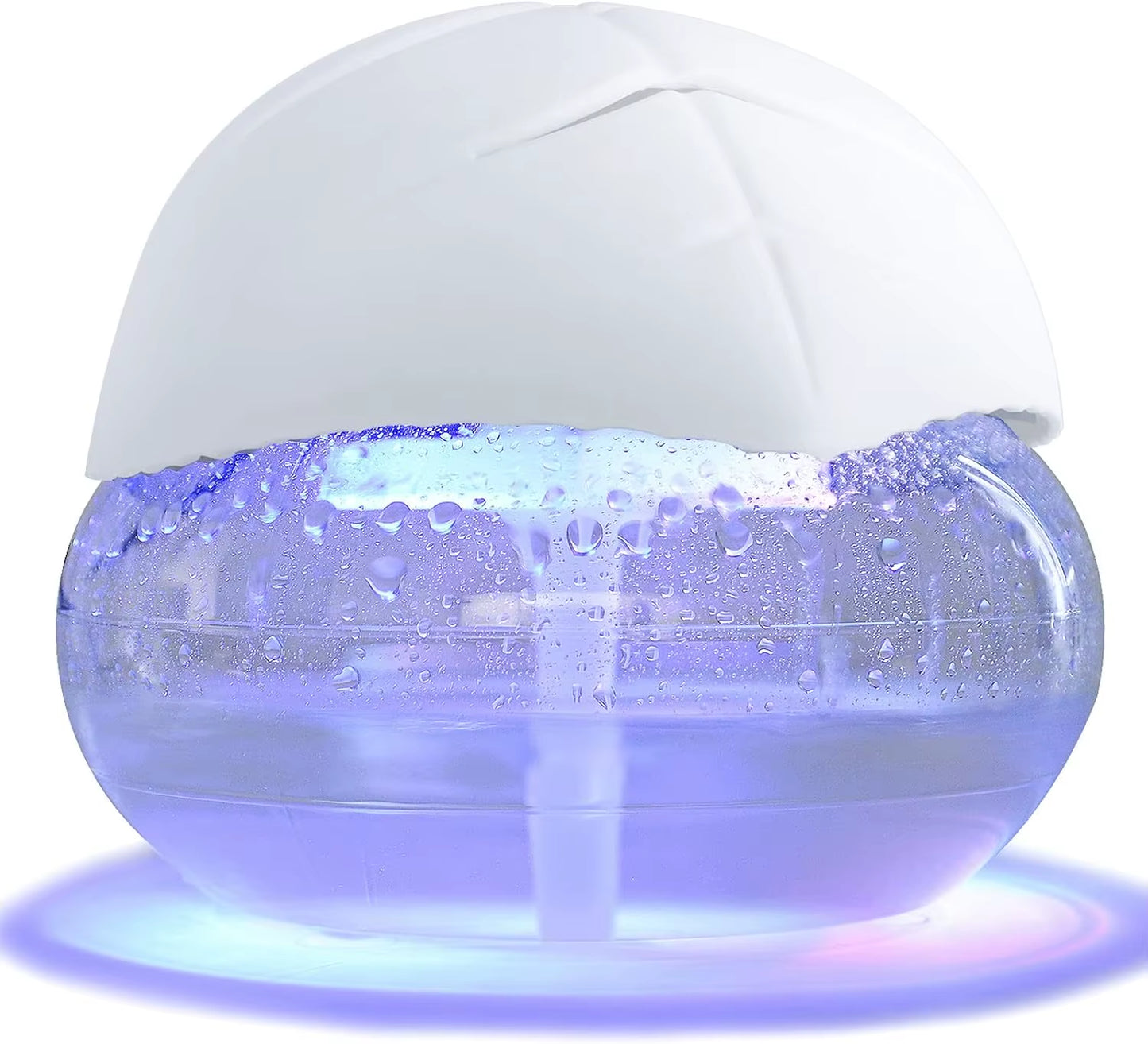 Water-Based Air Purifier and Revitalizer with LED Color-Changing Lights for Enhanced Room Freshness (Black)