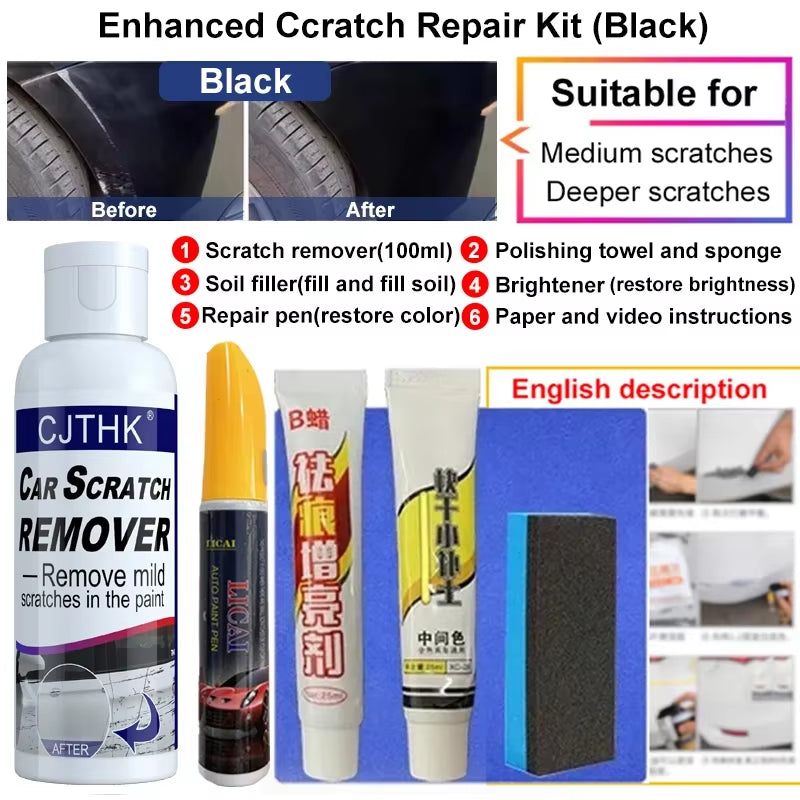 Car Scratch Remover and Polishing Compound for Automotive Surface Restoration and Swirl Repair