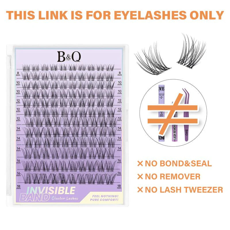 Flora Natural C Curl Eyelash Cluster Kit - 120 Pieces 8-18mm DIY Lash Extensions for a Natural Look at Home