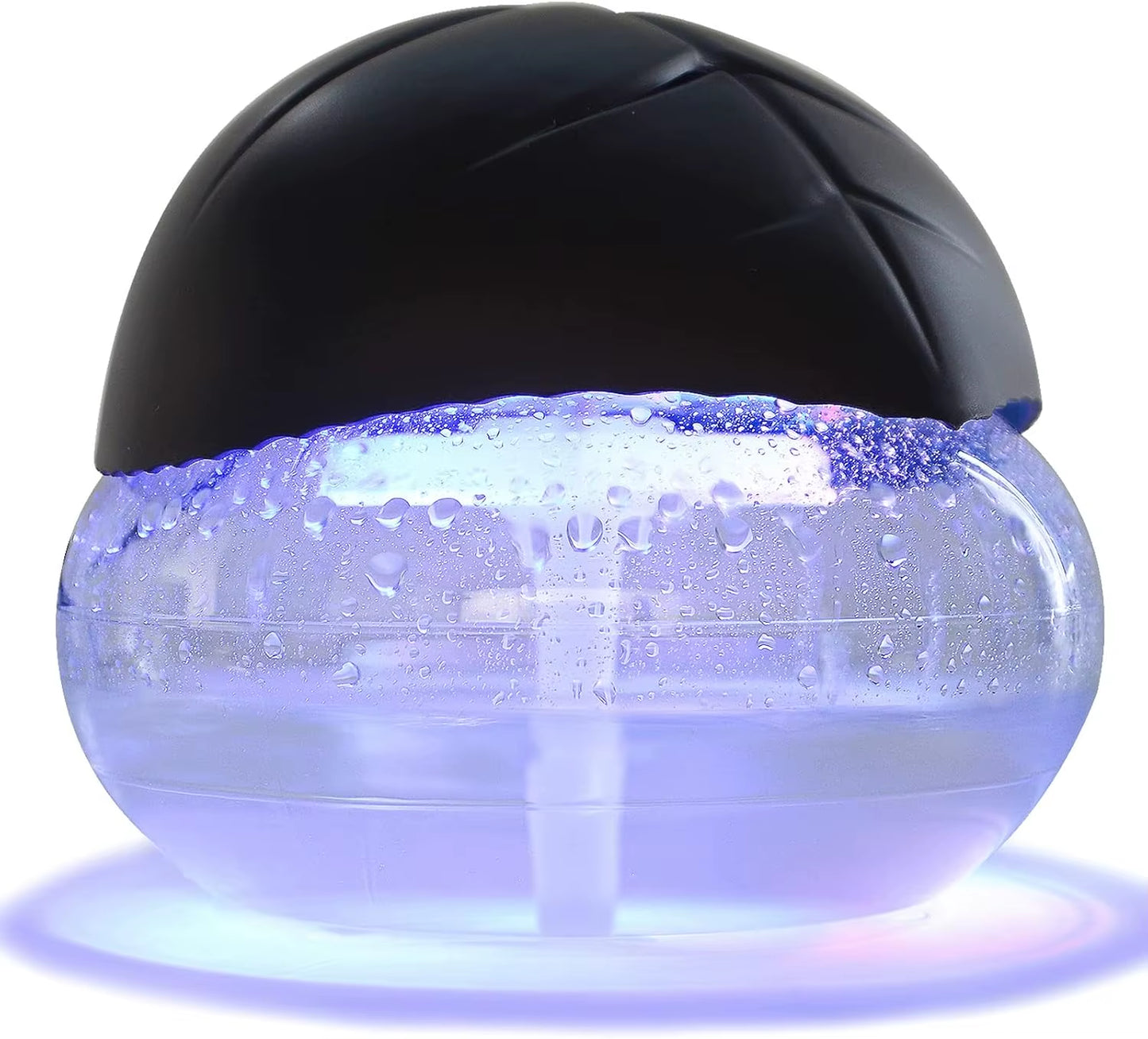 Water-Based Air Purifier and Revitalizer with LED Color-Changing Lights for Enhanced Room Freshness (Black)