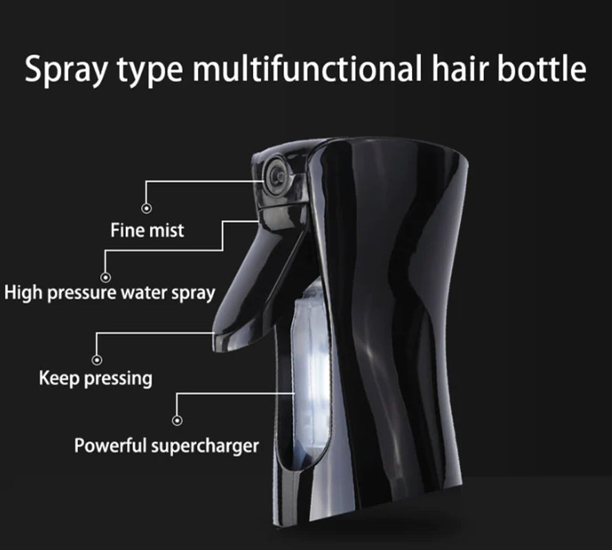 Continuous Mist Hair Spray Bottle for Barbers and Salon Use, Ideal for Plant Care