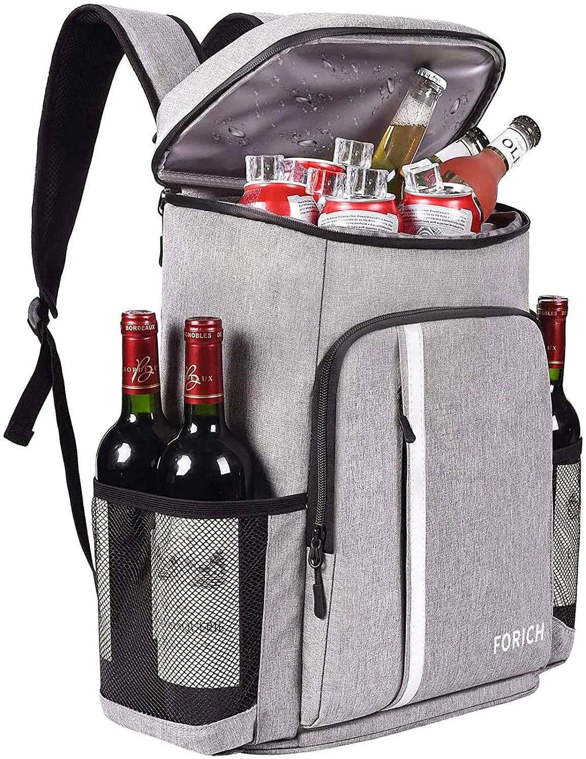 Insulated Waterproof Backpack Cooler Bag - Lightweight Soft Cooler for Men and Women, Ideal for Work, Lunch, Picnics, Camping, and Hiking, Holds Up to 30 Cans