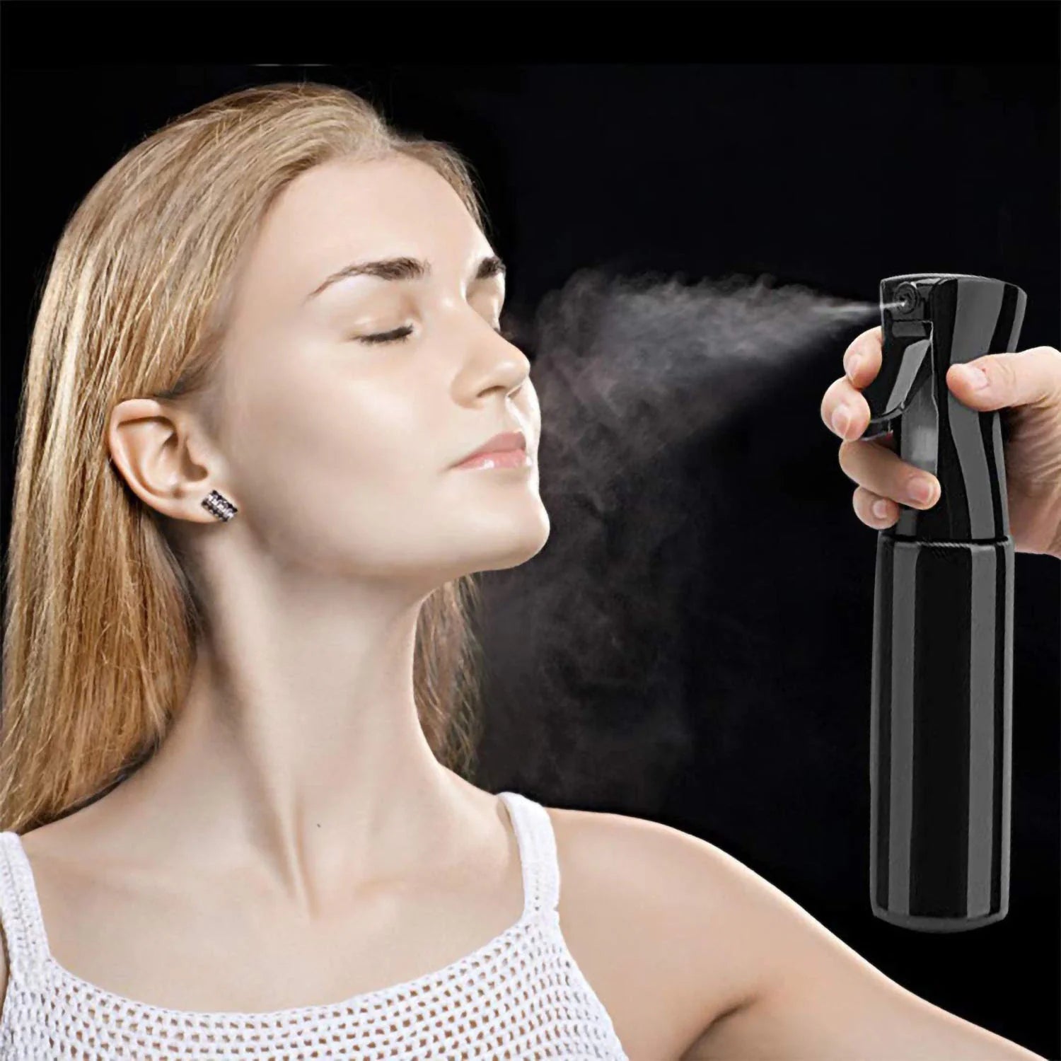 Continuous Mist Hair Spray Bottle for Barbers and Salon Use, Ideal for Plant Care