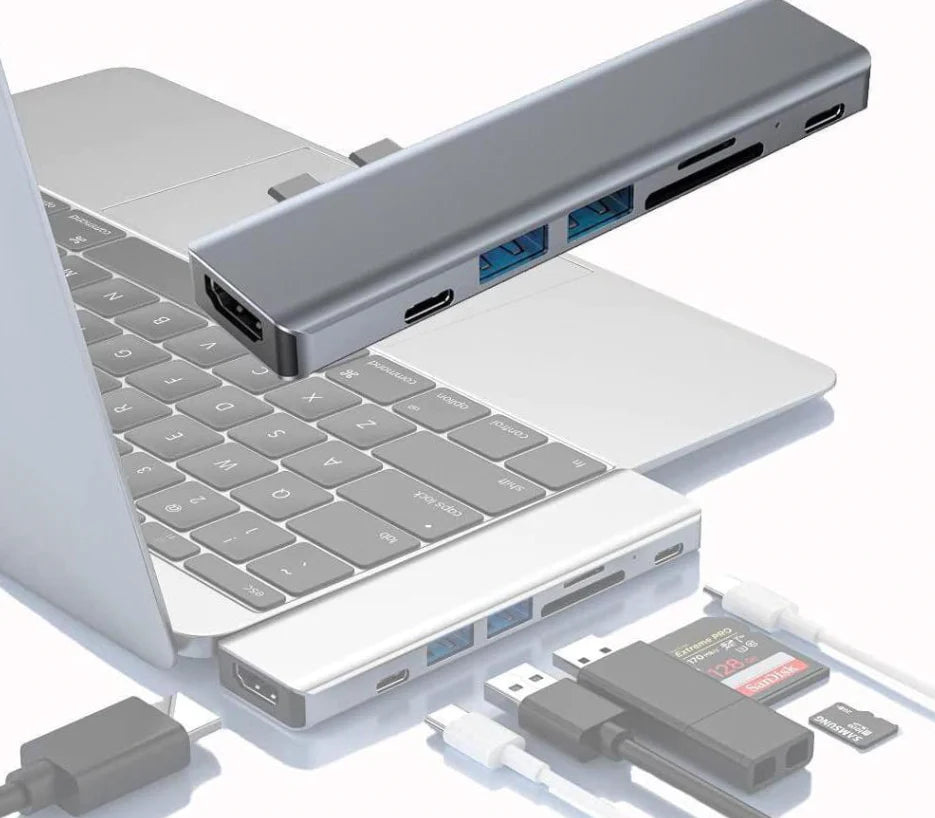 USB-C Multiport Hub with 4K HDMI Adapter and USB 3.0 for MacBook Pro/Air - USA