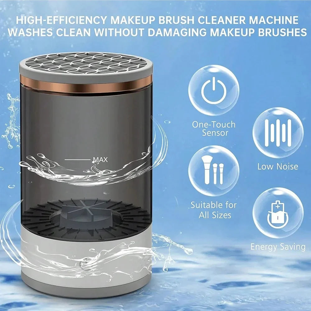 Electric Makeup Brush Cleaning Machine with Automatic Fast-Dry Function