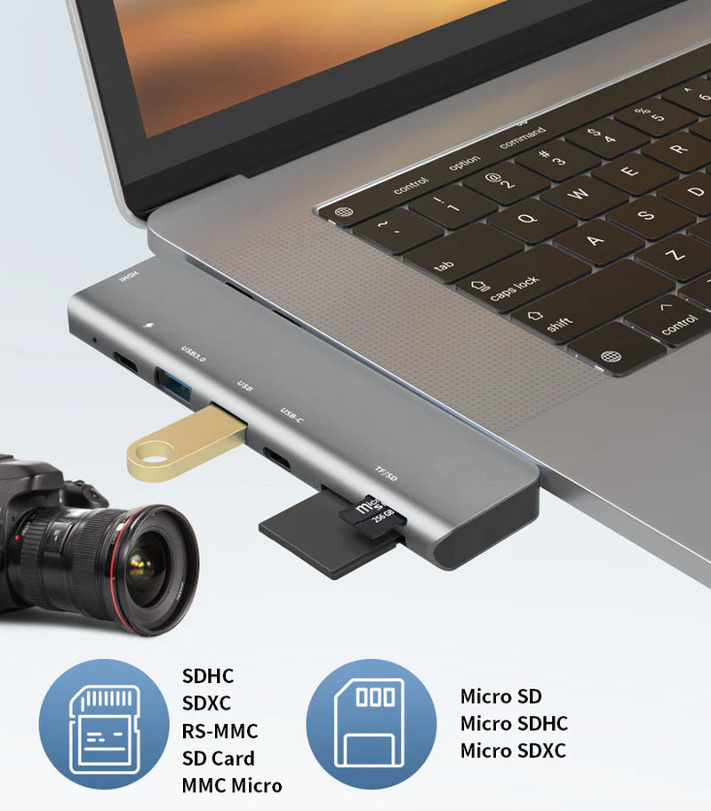 USB-C Multiport Hub with 4K HDMI Adapter and USB 3.0 for MacBook Pro/Air - USA