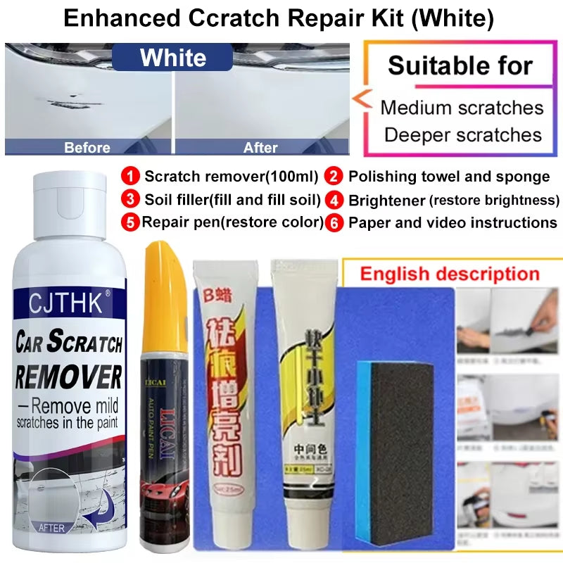 Car Scratch Remover and Polishing Compound for Automotive Surface Restoration and Swirl Repair