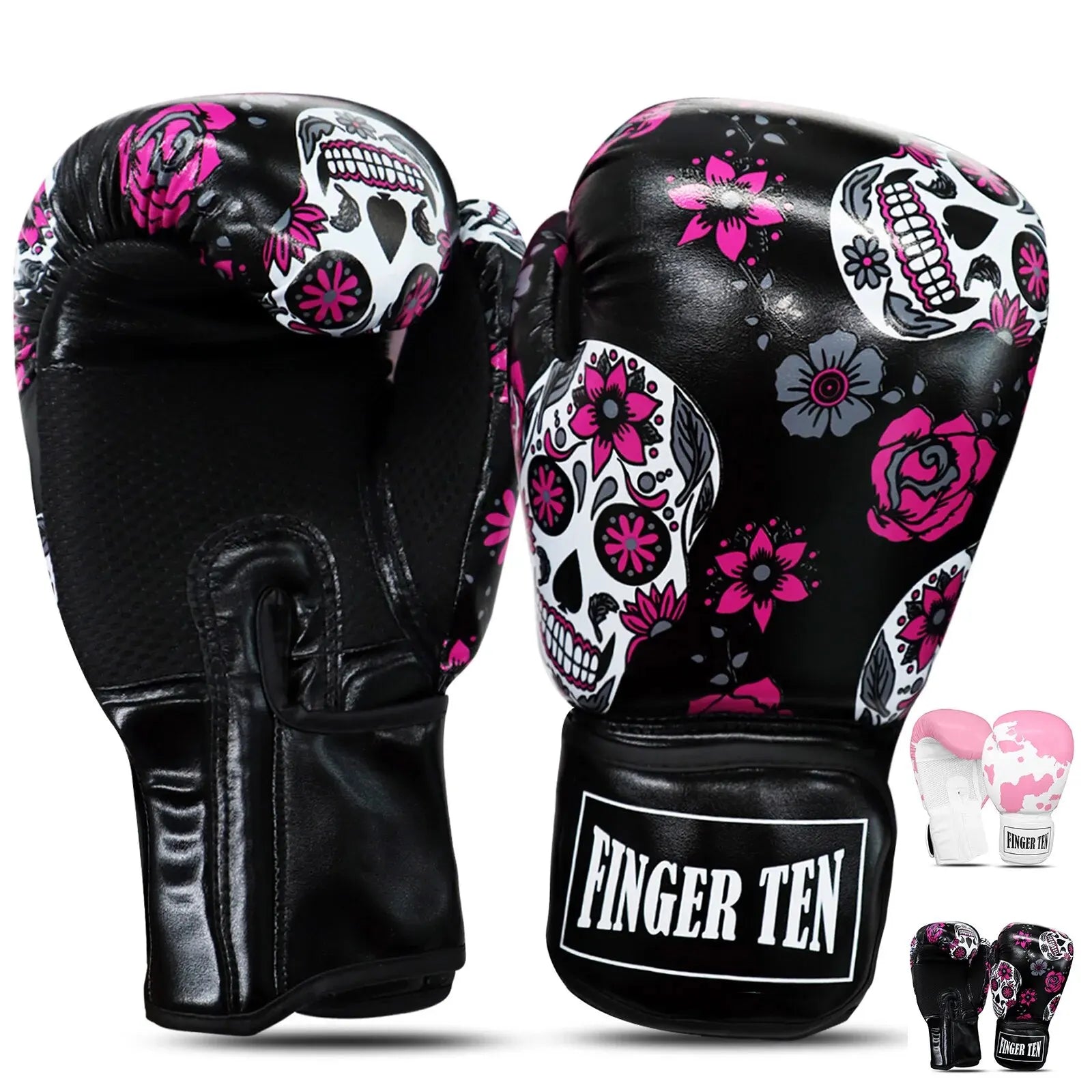Women's Boxing Gloves for Punching, Sparring, and Kickboxing - Heavy Bag Training Gloves (8, 10, 12, 14 OZ) - 1 Pair