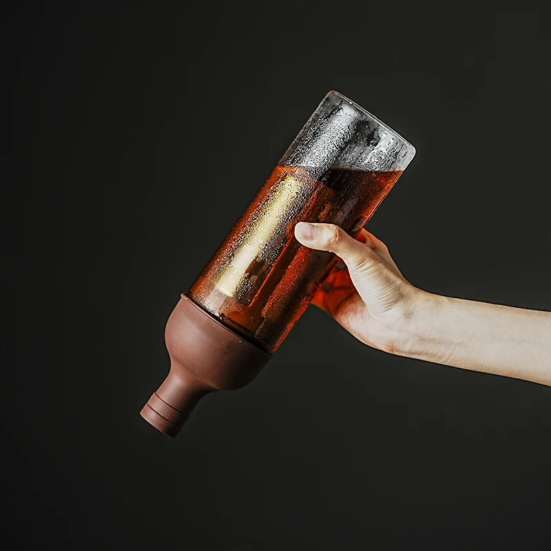 1000ML Glass Cold Brew Coffee Maker Coffee Pots Cafe Maker Coffe Filter Juice Tea Teapot Kettle Coffeepots Handmade for Home