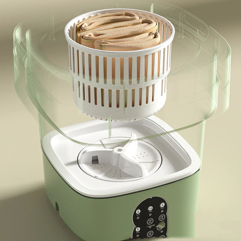 Portable Mini Washing Machine for Socks, Underwear, and Panties - High Capacity with Spinning Dry Function in Three Models