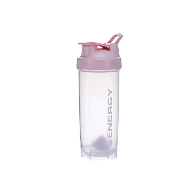 500/700ml Sports Water Bottle and Protein Shaker - Portable Juice Cup with Powder Case, Leak-Proof Travel Mug