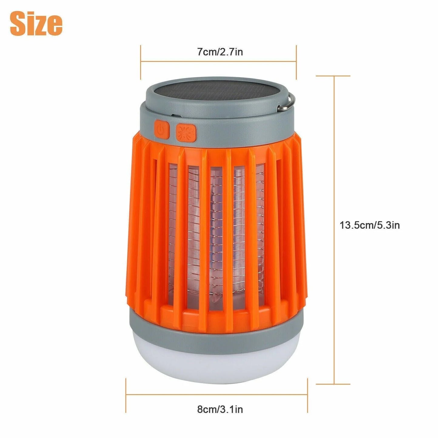 Solar-Powered USB Insect Zapper and Pest Control Lamp