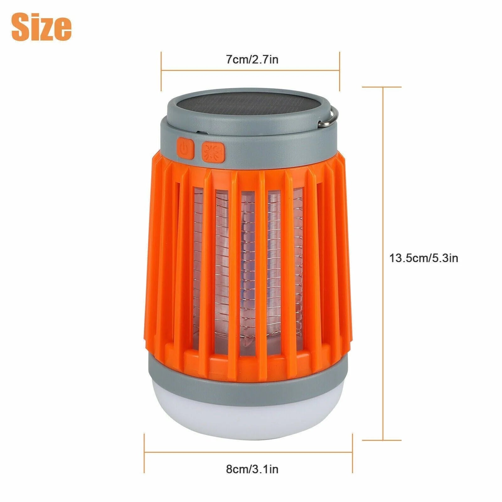 Solar-Powered USB Insect Zapper and Pest Control Lamp