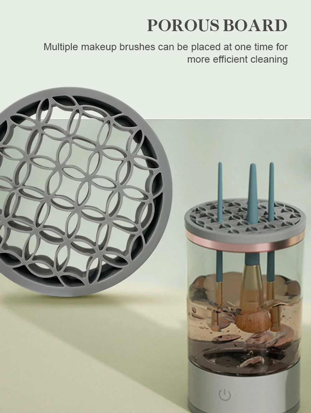 Electric Makeup Brush Cleaning Machine with Automatic Fast-Dry Function