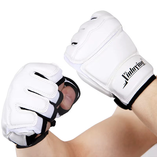 Professional Half-Finger Boxing Gloves for Adults and Kids - Ideal for MMA, Sanda, Karate, Muay Thai, Fitness, and Taekwondo Training