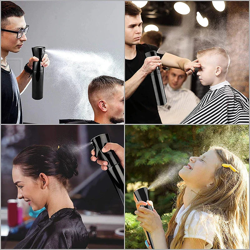 Continuous Mist Hair Spray Bottle for Barbers and Salon Use, Ideal for Plant Care