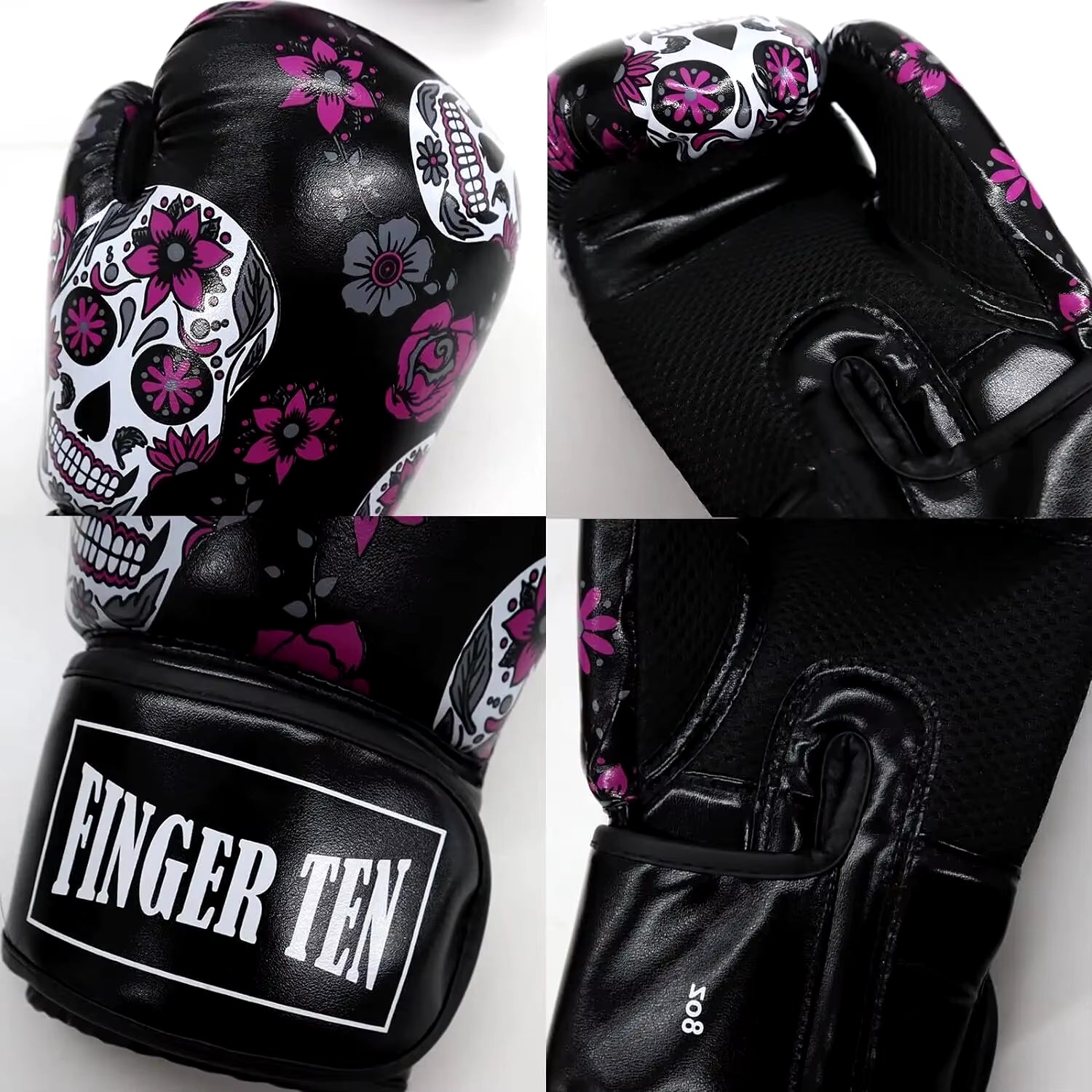Women's Boxing Gloves for Punching, Sparring, and Kickboxing - Heavy Bag Training Gloves (8, 10, 12, 14 OZ) - 1 Pair