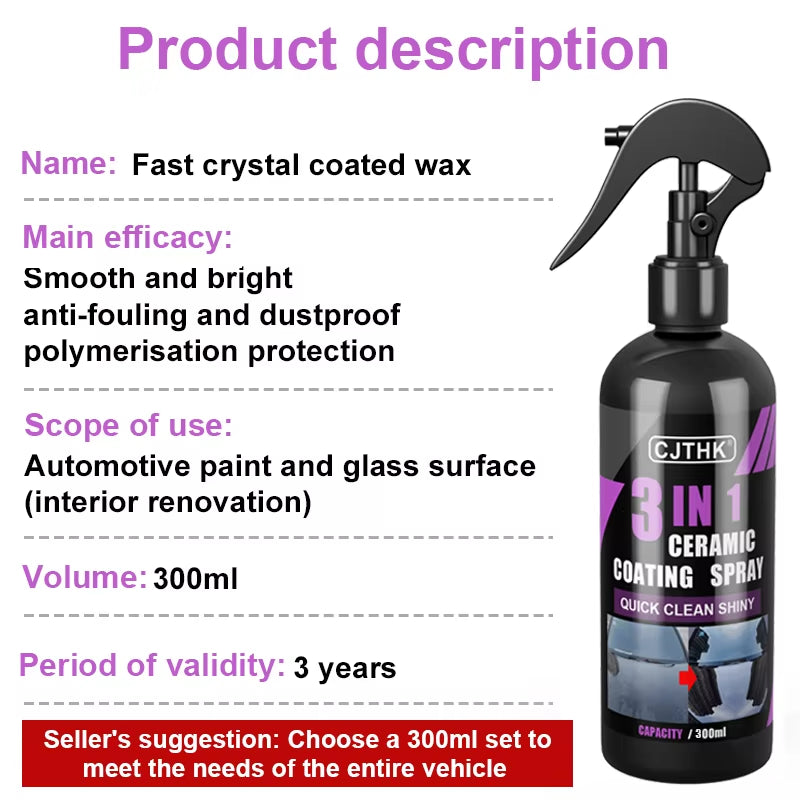 Car Ceramic Nano Coating - Advanced Hydrophobic Polishing Agent for Superior Paint Protection