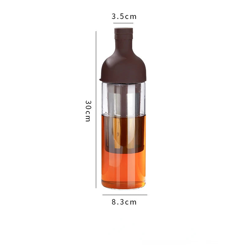 1000ML Glass Cold Brew Coffee Maker Coffee Pots Cafe Maker Coffe Filter Juice Tea Teapot Kettle Coffeepots Handmade for Home