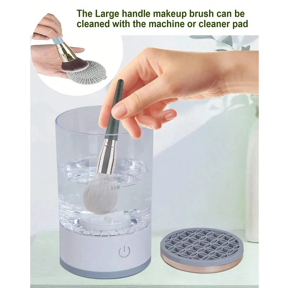 Electric Makeup Brush Cleaning Machine with Automatic Fast-Dry Function