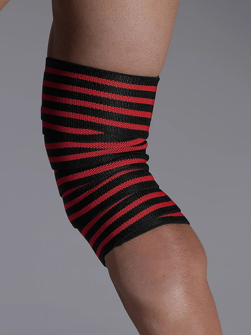 Adjustable Elastic Knee Support Wrap for Weightlifting and Kettlebell Exercises