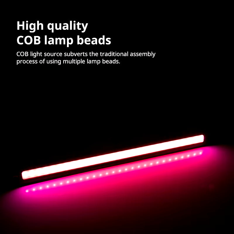 Ultra Thin High-Intensity LED COB Daytime Running Lights with Low Power Consumption - 12V Universal Fog Driving Lamp