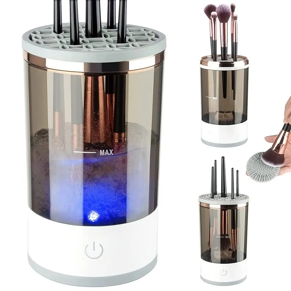 Electric Makeup Brush Cleaning Machine with Automatic Fast-Dry Function