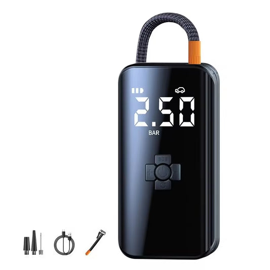 Wireless Electric Car Air Compressor and Tire Inflator Pump for Motorcycles, Bicycles, Boats, and Inflatable Sports Balls