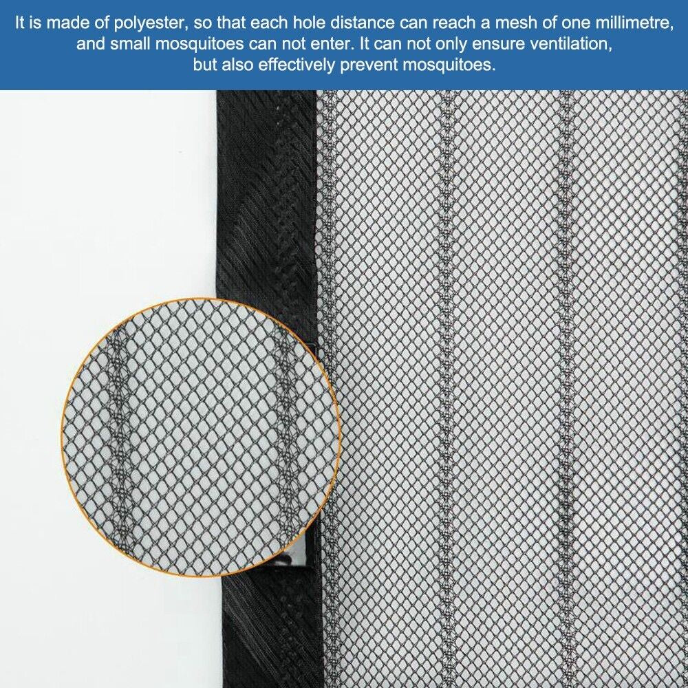 Premium Magnetic Screen Door Mesh Curtain - Heavy-Duty Mosquito Net for Hands-Free Access