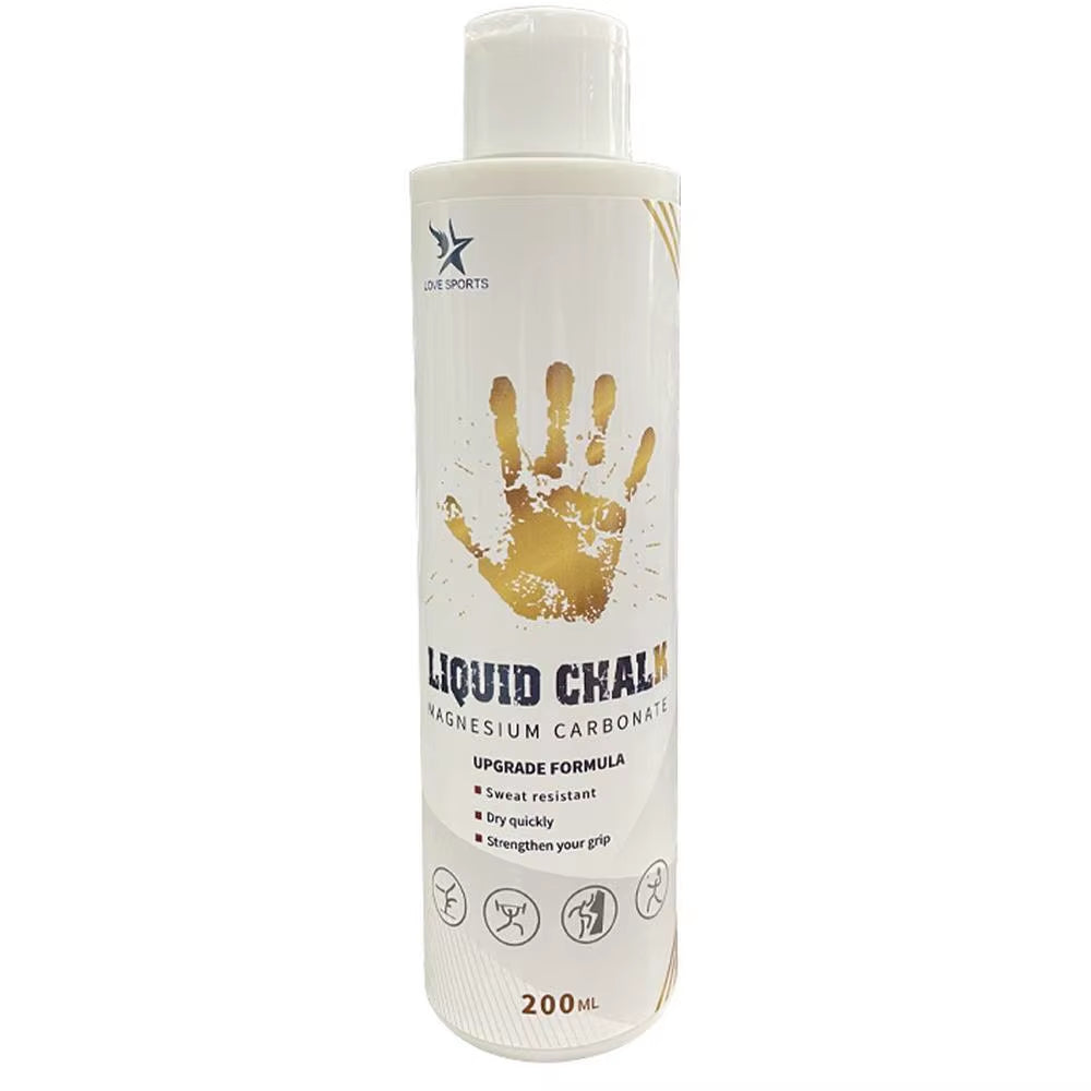 Liquid Chalk Magnesium Powder for Enhanced Grip in Weight Lifting and Climbing - Available in 100ml and 200ml