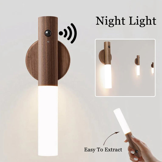 Wireless Magnetic LED Night Light with PIR Motion Sensor for Corridors and Cabinets