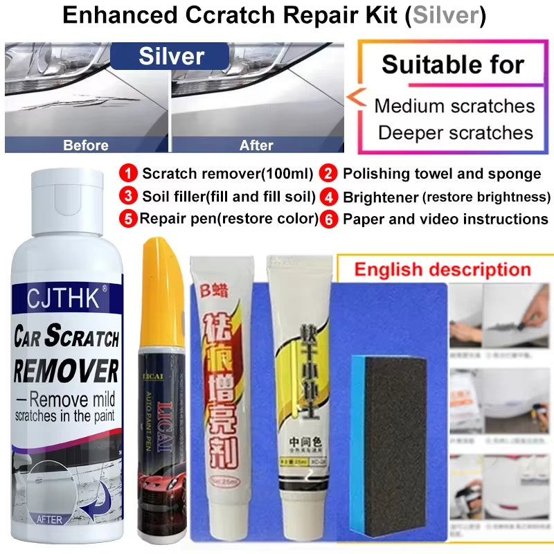 Car Scratch Remover and Polishing Compound for Automotive Surface Restoration and Swirl Repair