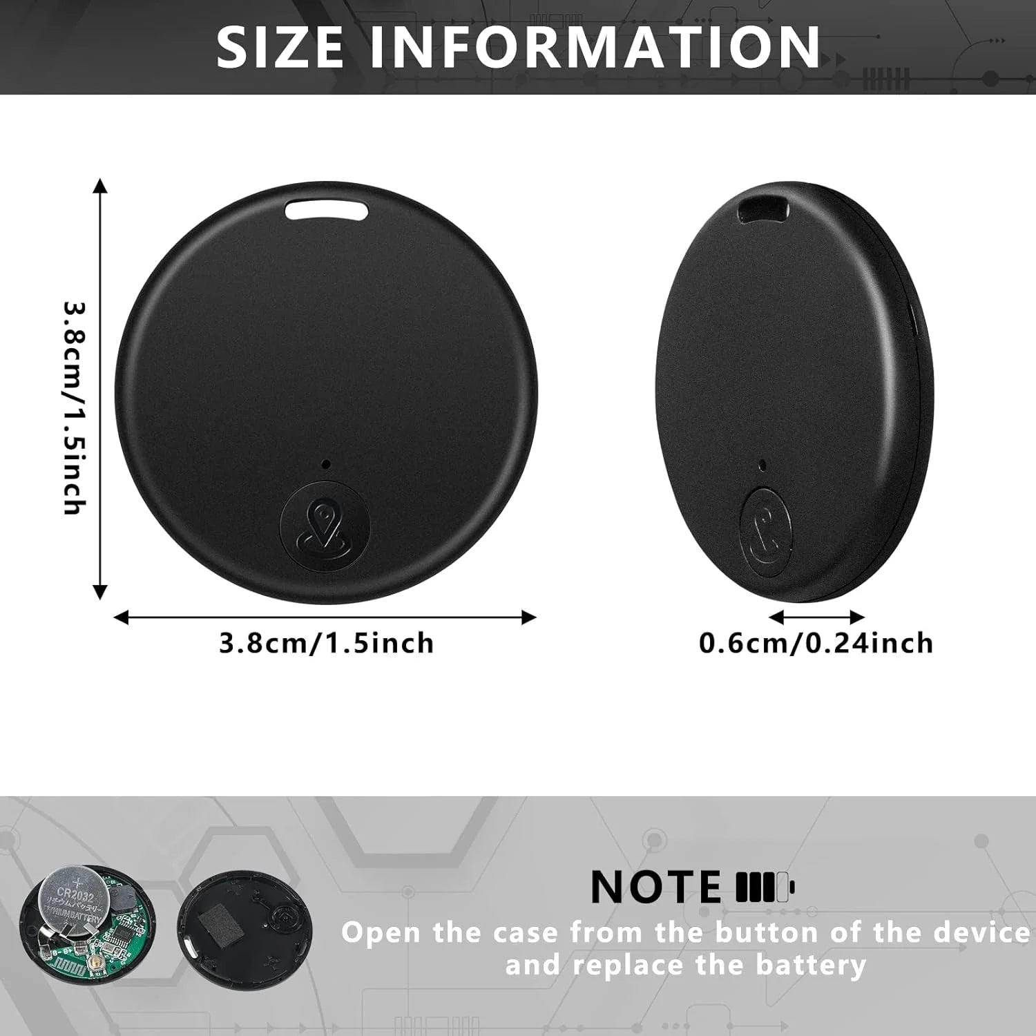 Bluetooth Mini GPS Tracking Key Tag for Children and Pets