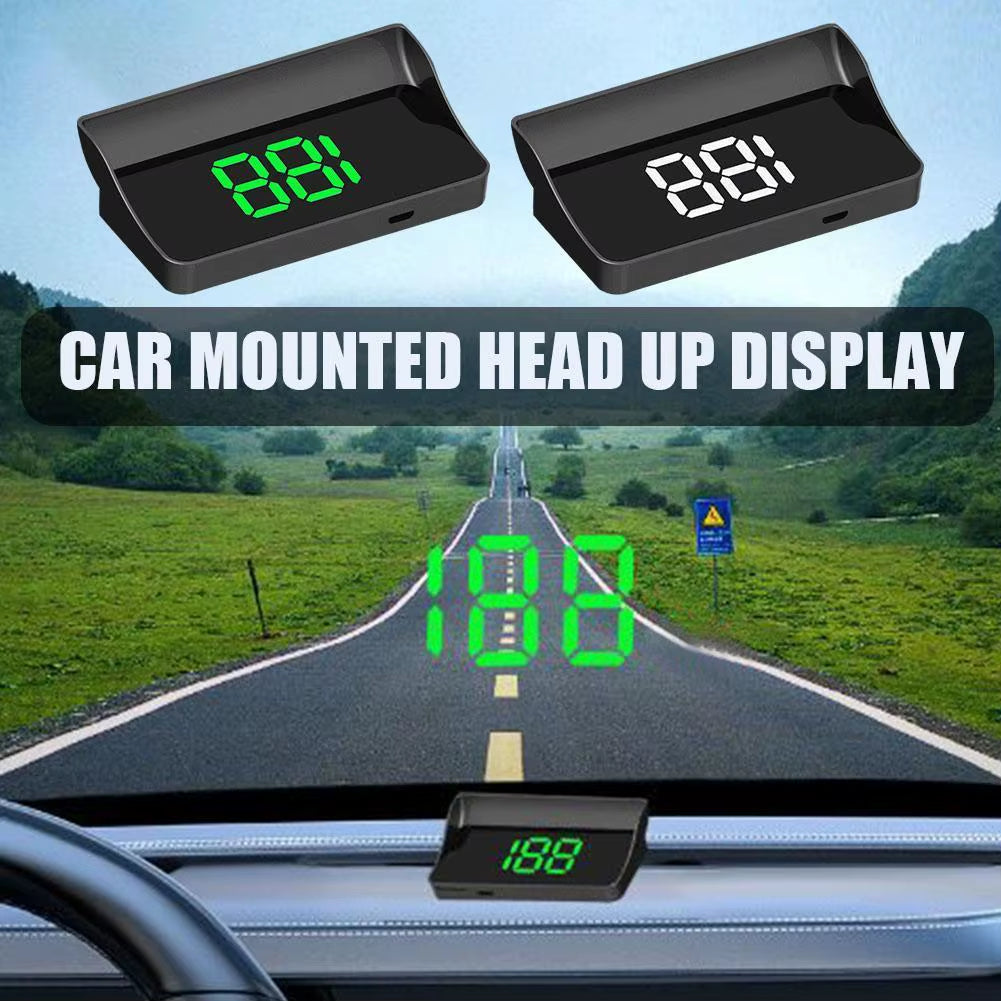 HD Digital HUD Speedometer with GPS for All Vehicles - Windshield Projector Auto Electronics Accessory