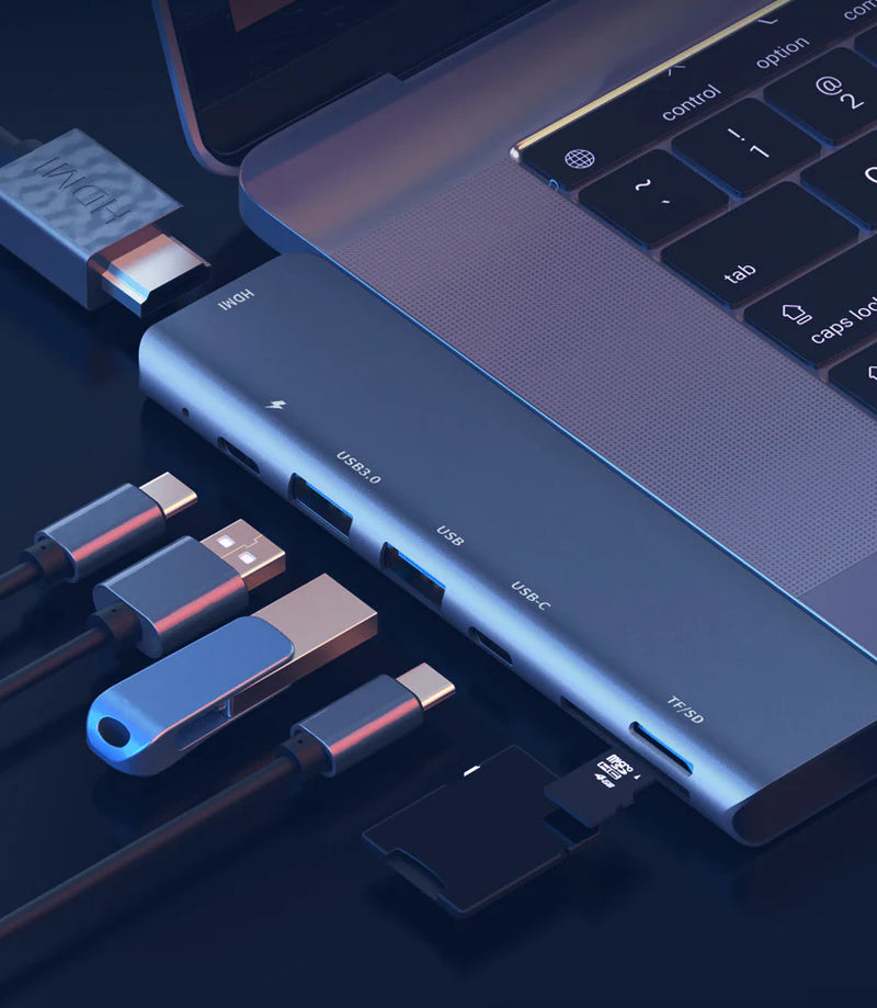 USB-C Multiport Hub with 4K HDMI Adapter and USB 3.0 for MacBook Pro/Air - USA