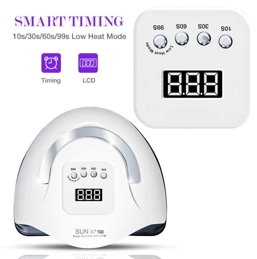 220W Professional LED UV Nail Dryer and Gel Curing Machine for Electric Manicure